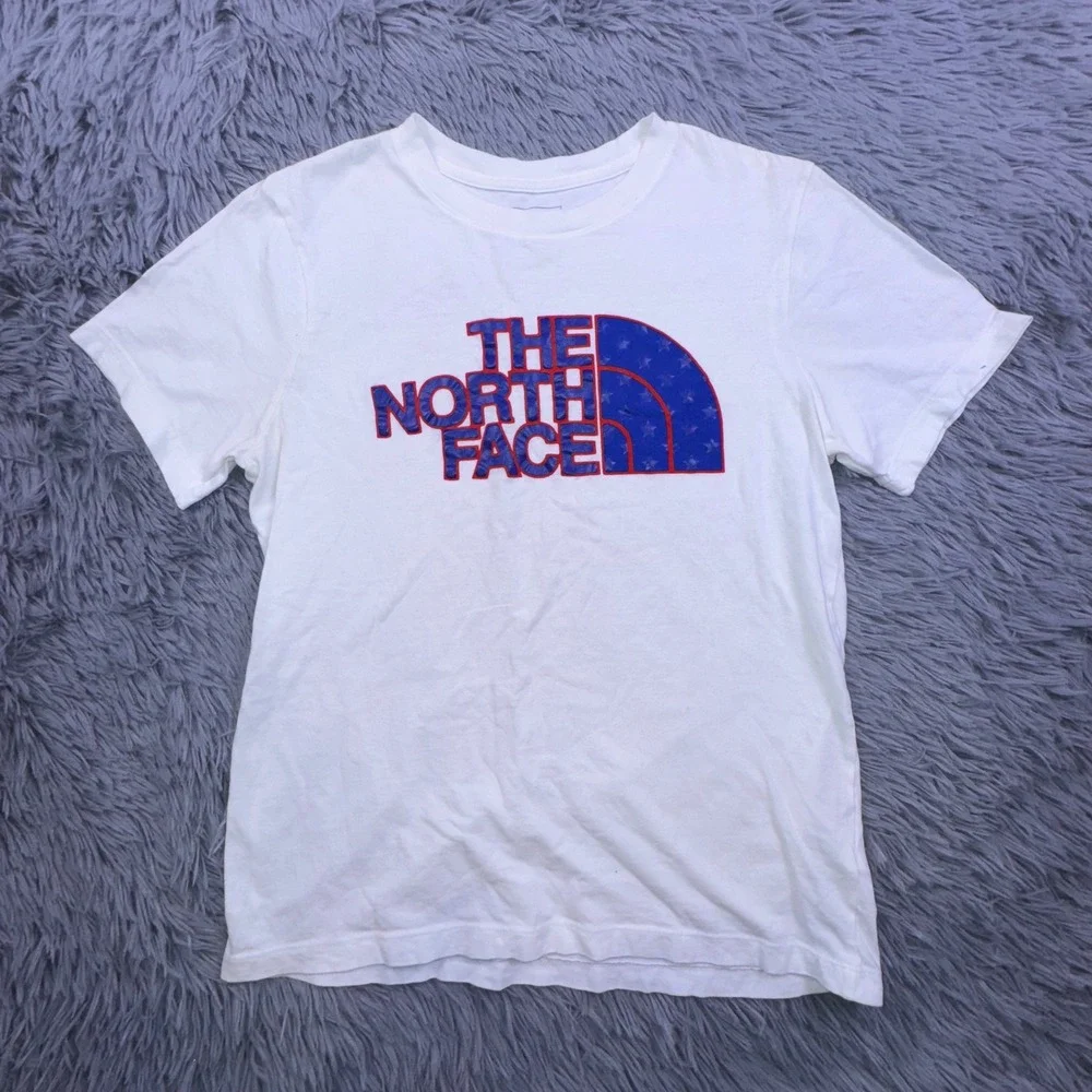 The North Face Top Women's S USA Flag Stars Half Dome Logo 4th of July Shirt Tee - Picture 9 of 10